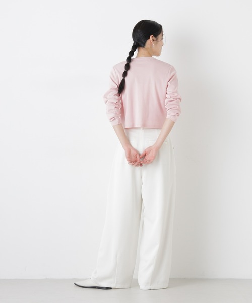 NANO universe（ナノユニバース）の「強撚コットンコンパクトカーディガン（カーディガン/ボレロ・レディース・ホワイト/ネイビー/ライトピンク・FREE）」の13枚目の写真