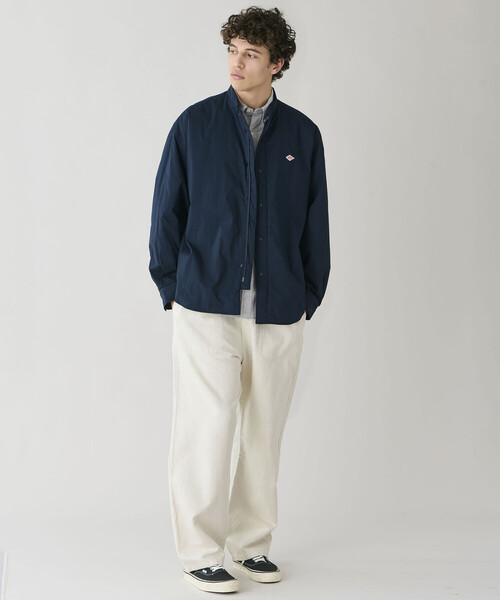 DANTON(ダントン)の「DANTON | ポプリン 長袖シャツジャケット MEN(その他アウター・メンズ・オリーブ/ネイビー・40/38)」の19枚目の写真
