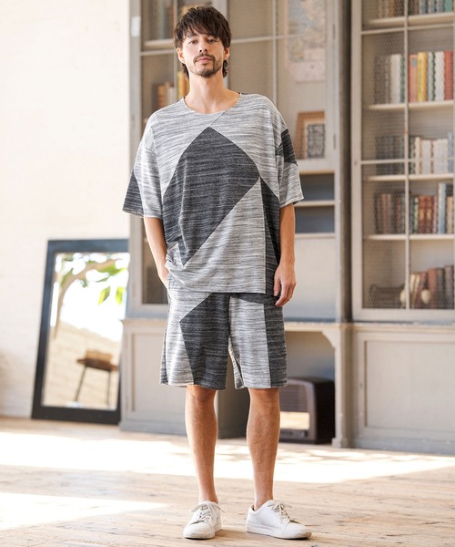 CAMBIO（カンビオ）の「mp14605- Crazy Pattern Pile Short Pants ショートパンツ(2026GIM-018)（その他パンツ・メンズ・ホワイト×グレー/ブラック×グレー/ブラック×ホワイト・S/M/L）」の8枚目の写真