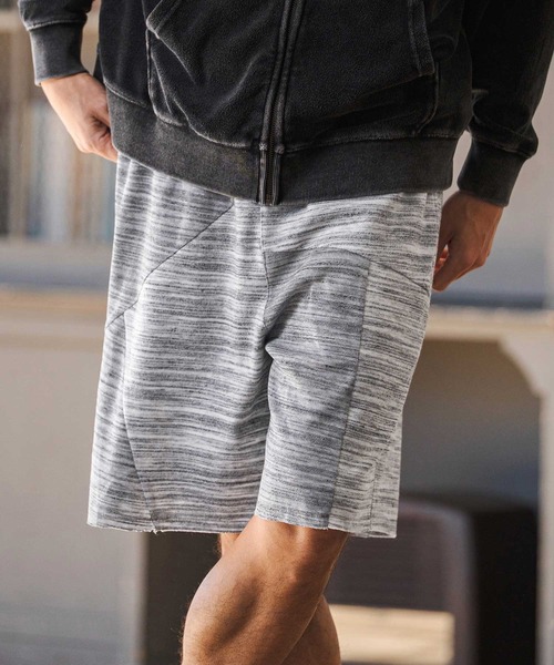 CAMBIO（カンビオ）の「mp14605- Crazy Pattern Pile Short Pants ショートパンツ(2026GIM-018)（その他パンツ・メンズ・ホワイト×グレー/ブラック×グレー/ブラック×ホワイト・S/M/L）」の9枚目の写真