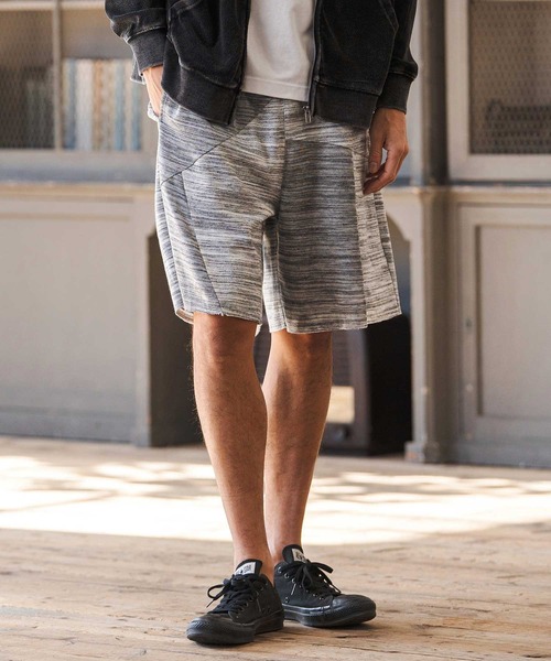 CAMBIO（カンビオ）の「mp14605- Crazy Pattern Pile Short Pants ショートパンツ(2026GIM-018)（その他パンツ・メンズ・ホワイト×グレー/ブラック×グレー/ブラック×ホワイト・S/M/L）」の11枚目の写真