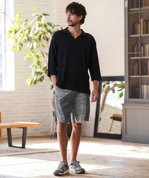 CAMBIO（カンビオ）の「mp14605- Crazy Pattern Pile Short Pants ショートパンツ(2026GIM-018)（その他パンツ・メンズ・ホワイト×グレー/ブラック×グレー/ブラック×ホワイト・S/M/L）」の18枚目の写真