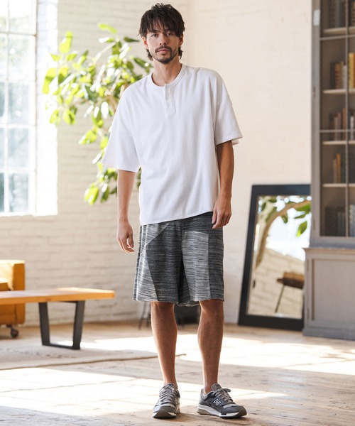 CAMBIO（カンビオ）の「mp14605- Crazy Pattern Pile Short Pants ショートパンツ(2026GIM-018)（その他パンツ・メンズ・ホワイト×グレー/ブラック×グレー/ブラック×ホワイト・S/M/L）」の20枚目の写真