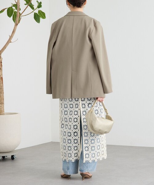 RIVE DROITE（リヴドロワ）の「【着映え】レイヤードレースワンピース（ワンピース・レディース・ブラック/アイボリー・FREE）」の6枚目の写真