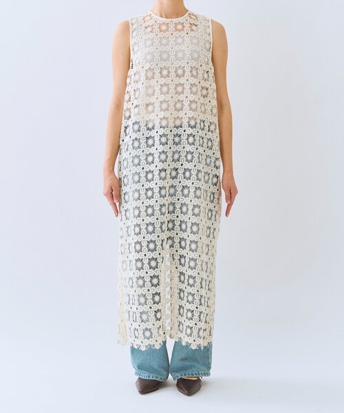 RIVE DROITE（リヴドロワ）の「【着映え】レイヤードレースワンピース（ワンピース・レディース・ブラック/アイボリー・FREE）」の8枚目の写真