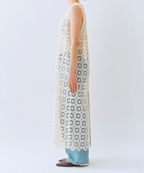 RIVE DROITE（リヴドロワ）の「【着映え】レイヤードレースワンピース（ワンピース・レディース・ブラック/アイボリー・FREE）」の9枚目の写真