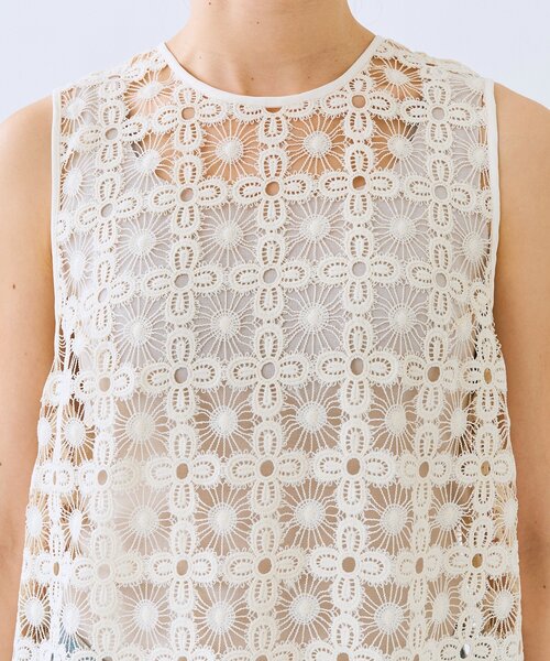 RIVE DROITE（リヴドロワ）の「【着映え】レイヤードレースワンピース（ワンピース・レディース・ブラック/アイボリー・FREE）」の11枚目の写真