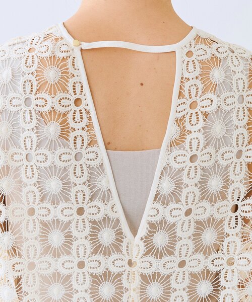 RIVE DROITE（リヴドロワ）の「【着映え】レイヤードレースワンピース（ワンピース・レディース・ブラック/アイボリー・FREE）」の12枚目の写真