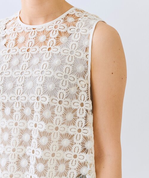 RIVE DROITE（リヴドロワ）の「【着映え】レイヤードレースワンピース（ワンピース・レディース・ブラック/アイボリー・FREE）」の13枚目の写真