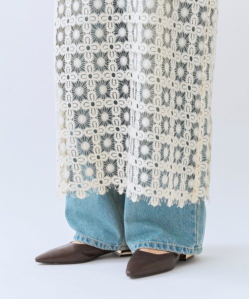 RIVE DROITE（リヴドロワ）の「【着映え】レイヤードレースワンピース（ワンピース・レディース・ブラック/アイボリー・FREE）」の14枚目の写真