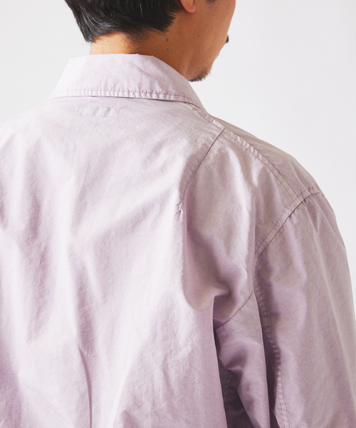 JOURNAL STANDARD relume（ジャーナルスタンダード　レリューム）の「ガーメントダイ カラー フライトジャケット（ミリタリージャケット・メンズ・イエロー/グレー/ダークパープル/モスグリーン・MEDIUM/LARGE）」の22枚目の写真