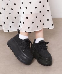 ESPERANZA（エスペランサ）の「ラメライン厚底スニーカー（スニーカー）」