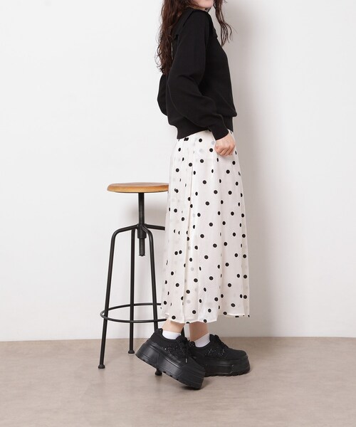 ESPERANZA(エスペランサ)の「ラメライン厚底スニーカー(スニーカー・レディース・ホワイト/ブラック/ピンク系・M/S/LL/L)」の8枚目の写真