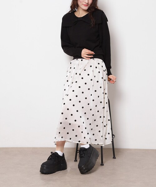 ESPERANZA(エスペランサ)の「ラメライン厚底スニーカー(スニーカー・レディース・ホワイト/ブラック/ピンク系・M/S/LL/L)」の9枚目の写真