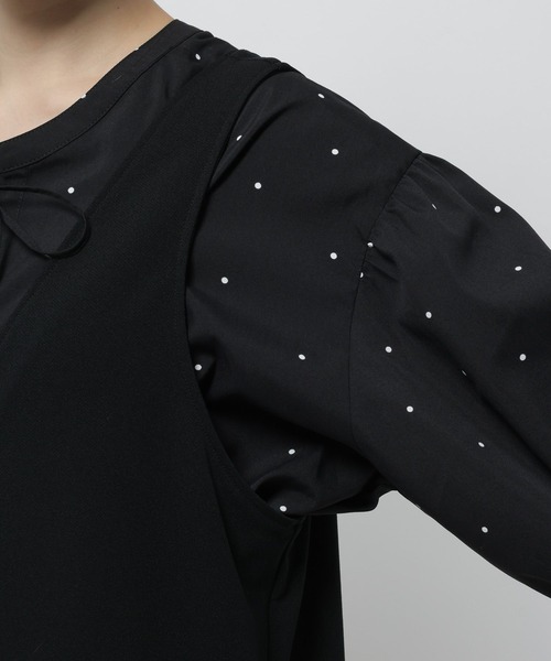 niko and...（ニコアンド）の「洗えるノビノビサロペット（サロペット/オーバーオール・レディース・アイボリー/ブラック・FREE）」の17枚目の写真