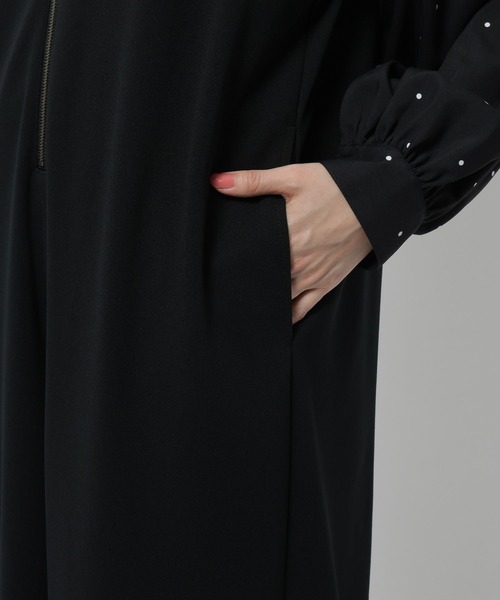 niko and...（ニコアンド）の「洗えるノビノビサロペット（サロペット/オーバーオール・レディース・アイボリー/ブラック・FREE）」の19枚目の写真