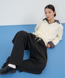 NUJOH（ヌゾ）の「Wide Drawstring Sweat Pants / ワイドドローストリングスウェットパンツ（スウェットパンツ）」