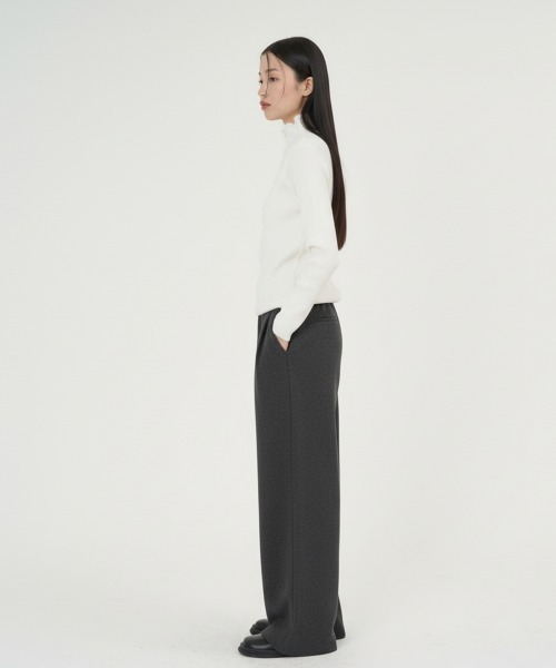 NUJOH(ヌゾ)の「Wide Drawstring Sweat Pants / ワイドドローストリングスウェットパンツ(スウェットパンツ・レディース・ブラック/ナチュラル/ブラウン/チャコールグレー・FREE)」の15枚目の写真