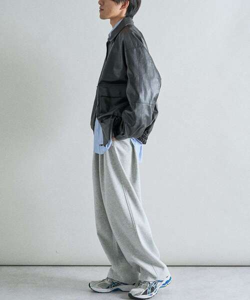 CRAFT STANDARD BOUTIQUE（クラフトスタンダードブティック）の「ボンディングスウェットバルーンパンツ（その他パンツ・メンズ・ライトグレー/ブラック・M/L/S）」の8枚目の写真