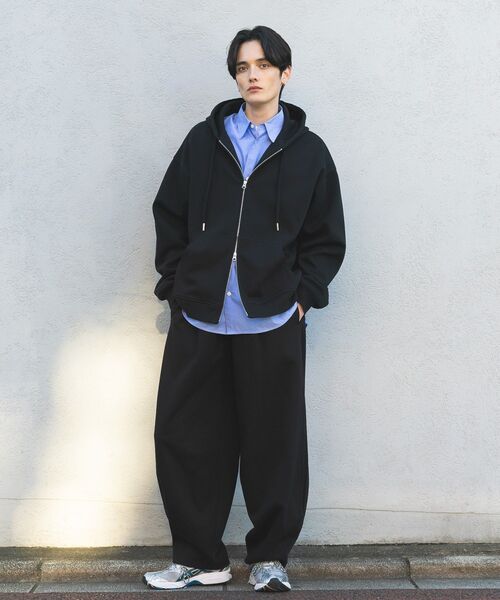 CRAFT STANDARD BOUTIQUE（クラフトスタンダードブティック）の「ボンディングスウェットバルーンパンツ（その他パンツ・メンズ・ライトグレー/ブラック・M/L/S）」の11枚目の写真