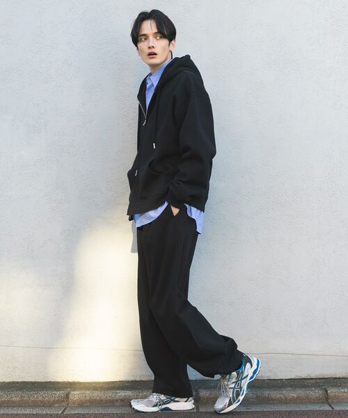 CRAFT STANDARD BOUTIQUE（クラフトスタンダードブティック）の「ボンディングスウェットバルーンパンツ（その他パンツ・メンズ・ライトグレー/ブラック・M/L/S）」の12枚目の写真