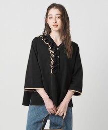 UNITED ARROWS（ユナイテッドアローズ）の「ミニマル Vネックフリル プルオーバー（ニット/セーター）」