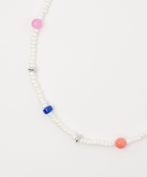 CITEN（シテン）の「＜CITEN＞カラーミックスビーズネックレス（ネックレス・レディース・ターコイズブルー系/ピンク・FREE）」の4枚目の写真