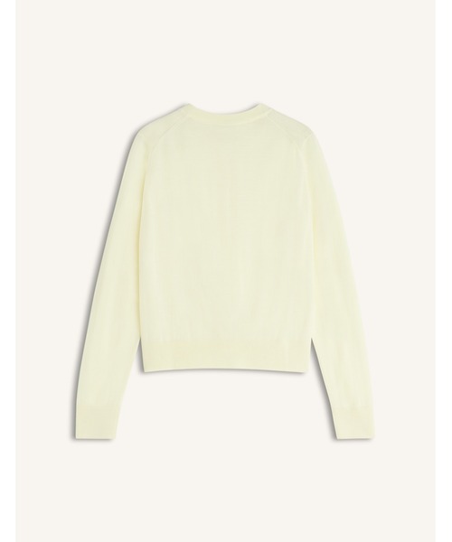 Maison Kitsune（メゾンキツネ）の「BABY FOX FINE MERINO REGULAR CARDIGAN（カーディガン/ボレロ・レディース・ライトイエロー/ライトオリーブ・XS/L/M/S）」の10枚目の写真