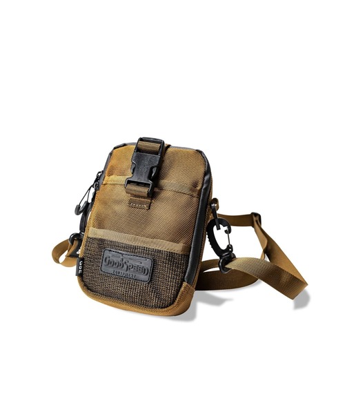 GOODSPEED equipment(グットスピードイクイップメント)の「Mini Multi Shoulder Bag(ショルダーバッグ・メンズ・ブラウン/オフホワイト/ブラック・ONE SIZE)」の2枚目の写真