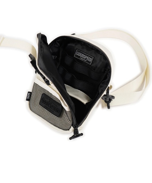 GOODSPEED equipment(グットスピードイクイップメント)の「Mini Multi Shoulder Bag(ショルダーバッグ・メンズ・ブラウン/オフホワイト/ブラック・ONE SIZE)」の9枚目の写真