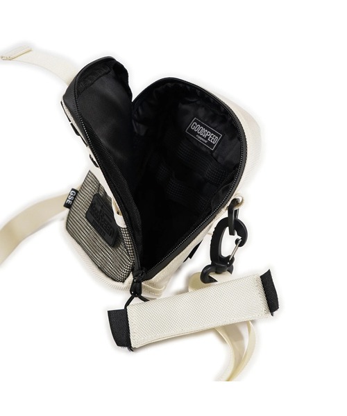 GOODSPEED equipment(グットスピードイクイップメント)の「Mini Multi Shoulder Bag(ショルダーバッグ・メンズ・ブラウン/オフホワイト/ブラック・ONE SIZE)」の10枚目の写真