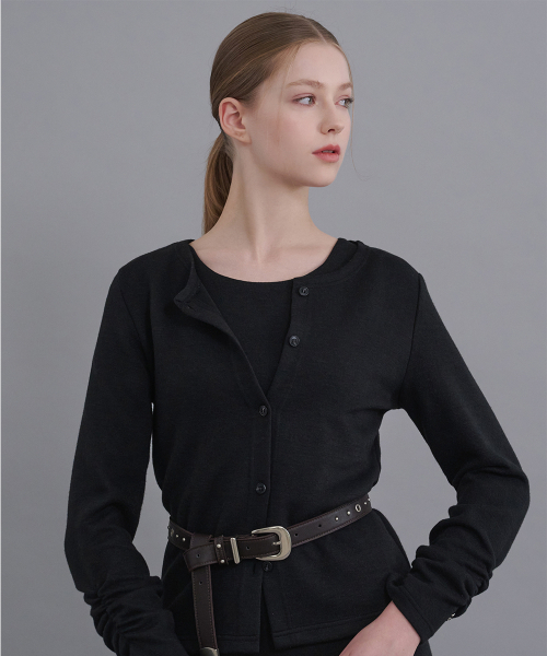 MICANE（ミケーネ）の「ソニア ビスチェドレス-カーディガンセットアップ（ワンピース・レディース・Beige/ブラック・SMALL/MEDIUM/LARGE/X-LARGE/XX-LARGE）」の3枚目の写真