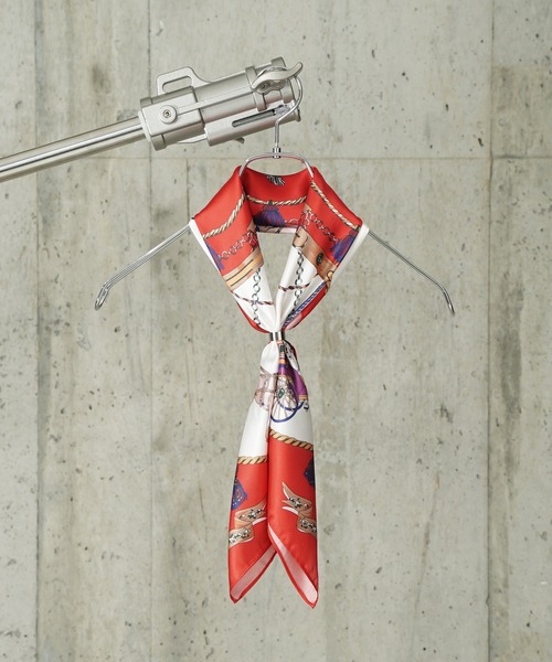 THE MILES（ザ マイルズ）の「"03"≪スカーフリング付き≫アソート スカーフ(70cm×70cm)（バンダナ/スカーフ・レディース・グリーン系1/ネイビー系3/ピーコックグリーン系1/オレンジ系1/イエロー系1/サックスブルー系1/ブラック系1/ネイビー系1/ホワイト系1/レッド系1/ネイビー系2/ベージュ系1/ダルブルー系1/ブラック系2/スカイブルー系1・ONE SIZE）」の14枚目の写真