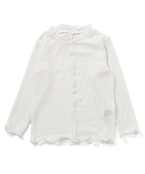 apres les cours（アプレレクール）の「シアーレースTシャツ（Tシャツ/カットソー・キッズ・アイボリー・110/100/140/130/120/90）」の4枚目の写真