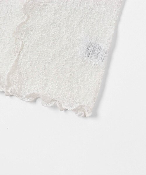 apres les cours（アプレレクール）の「シアーレースTシャツ（Tシャツ/カットソー・キッズ・アイボリー・110/100/140/130/120/90）」の8枚目の写真