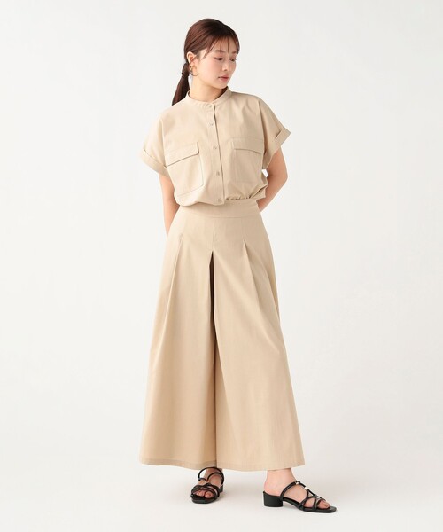BEAMS HEART(ビームスハート)の「【7/31値下げ】ヘザー ドライ ガウチョパンツ(その他パンツ・レディース・ベージュ/チャコールグレー・FREE)」の6枚目の写真