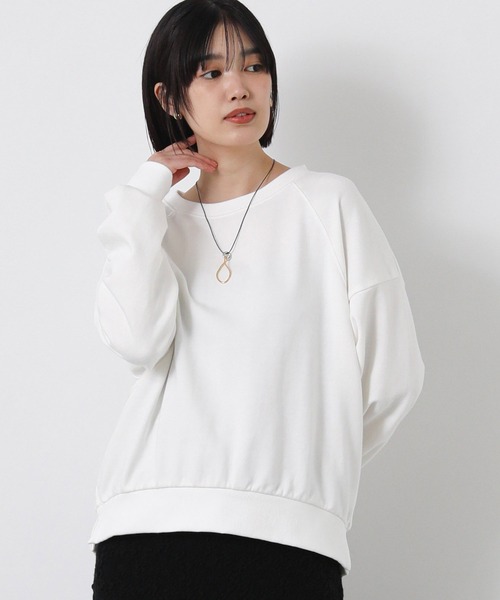 Gready Brilliant(グレディブリリアン)の「裏毛袖タックカットソー(Tシャツ/カットソー・レディース・オフホワイト/ピンク・38)」の7枚目の写真