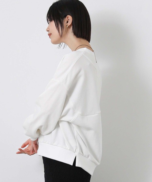 Gready Brilliant(グレディブリリアン)の「裏毛袖タックカットソー(Tシャツ/カットソー・レディース・オフホワイト/ピンク・38)」の8枚目の写真