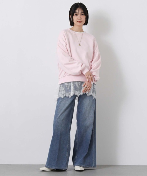 Gready Brilliant(グレディブリリアン)の「裏毛袖タックカットソー(Tシャツ/カットソー・レディース・オフホワイト/ピンク・38)」の11枚目の写真