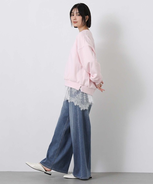 Gready Brilliant(グレディブリリアン)の「裏毛袖タックカットソー(Tシャツ/カットソー・レディース・オフホワイト/ピンク・38)」の12枚目の写真
