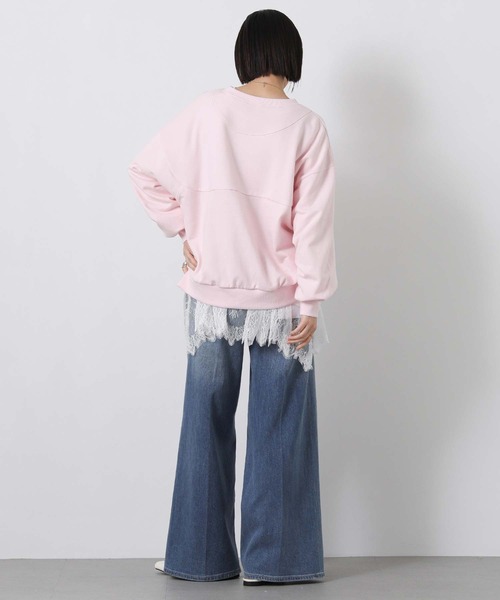 Gready Brilliant(グレディブリリアン)の「裏毛袖タックカットソー(Tシャツ/カットソー・レディース・オフホワイト/ピンク・38)」の13枚目の写真