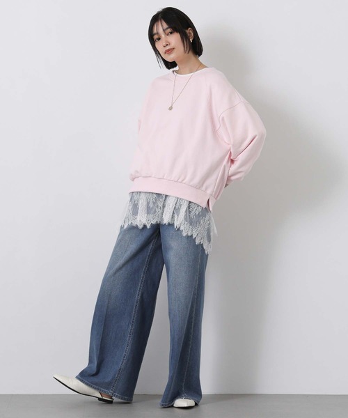 Gready Brilliant(グレディブリリアン)の「裏毛袖タックカットソー(Tシャツ/カットソー・レディース・オフホワイト/ピンク・38)」の14枚目の写真