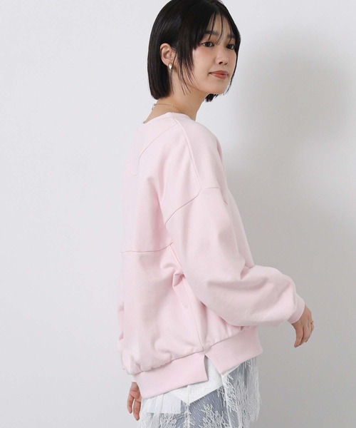 Gready Brilliant(グレディブリリアン)の「裏毛袖タックカットソー(Tシャツ/カットソー・レディース・オフホワイト/ピンク・38)」の16枚目の写真