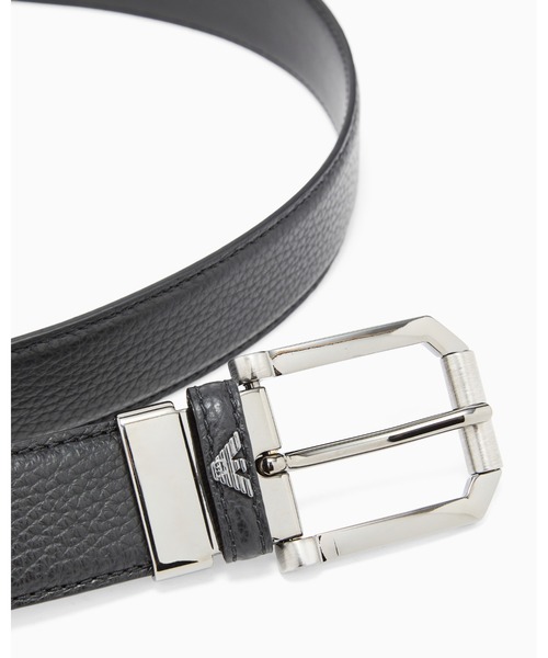 EMPORIO ARMANI(エンポリオアルマーニ)の「<オンライン限定>【エンポリオ アルマーニ】ベルト ブルレザー(ベルト・メンズ・ブラック・FREE)」の3枚目の写真