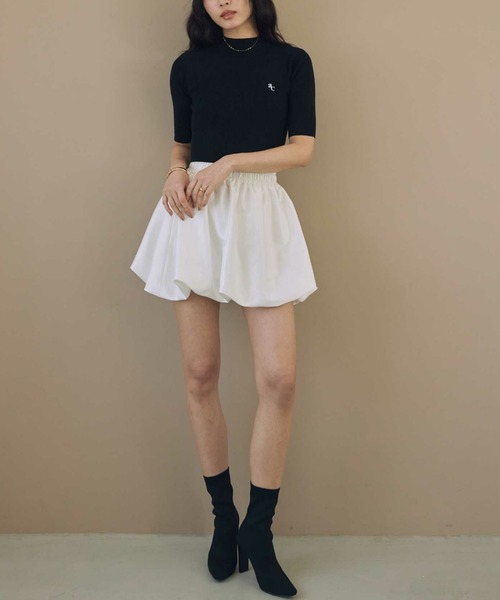 ACYM(アシーム)の「ハーフスリーブマシュマロニット(ニット/セーター・レディース・ブラック/ピンク/アイボリー・FREE)」の15枚目の写真