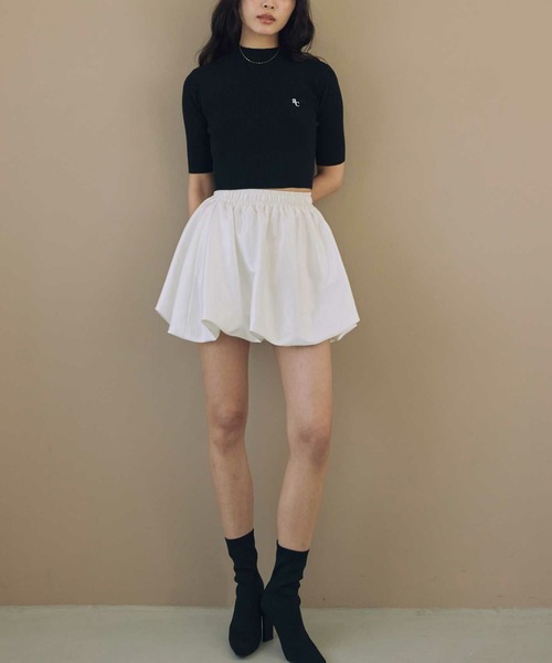 ACYM(アシーム)の「ハーフスリーブマシュマロニット(ニット/セーター・レディース・ブラック/ピンク/アイボリー・FREE)」の16枚目の写真