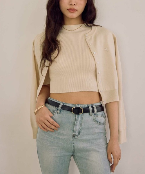 ACYM(アシーム)の「ハーフスリーブマシュマロニット(ニット/セーター・レディース・ブラック/ピンク/アイボリー・FREE)」の11枚目の写真