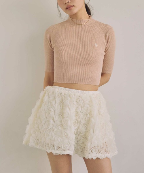 ACYM(アシーム)の「ハーフスリーブマシュマロニット(ニット/セーター・レディース・ブラック/ピンク/アイボリー・FREE)」の21枚目の写真