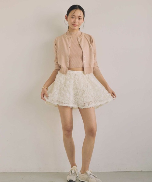 ACYM(アシーム)の「ハーフスリーブマシュマロニット(ニット/セーター・レディース・ブラック/ピンク/アイボリー・FREE)」の4枚目の写真