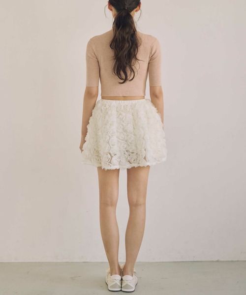 ACYM(アシーム)の「ハーフスリーブマシュマロニット(ニット/セーター・レディース・ブラック/ピンク/アイボリー・FREE)」の7枚目の写真